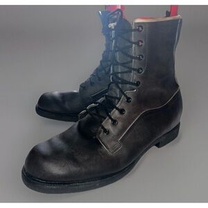 Rare Vintage Thorogood Lace up Combat Boot Leather 8” Sz 13 W